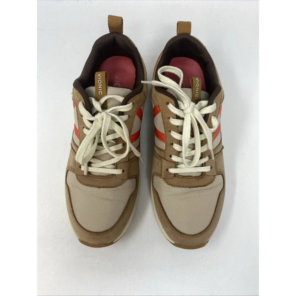 Vionic Rechelle Womens Brown Nubuck Low‎ Top Lace Up Sneakers Size 7